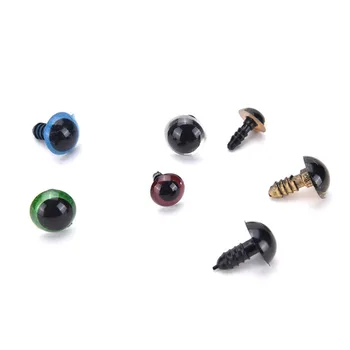 150Pcs/Set 3D Zvierat Bábkové Bábiky Oči DIY Plastové Čierna Mix Farieb Bezpečnosti Oči pre Medvedík Deti Hračky, Bábiky Accessories6-12mm