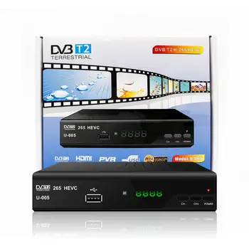 Kvalitný set top box DVB-T2 H. 265 HD Digitálny Terestriálny Prijímač s TV Prijímač, rádio DVB T2 Tuner conversor digitálne tvbox