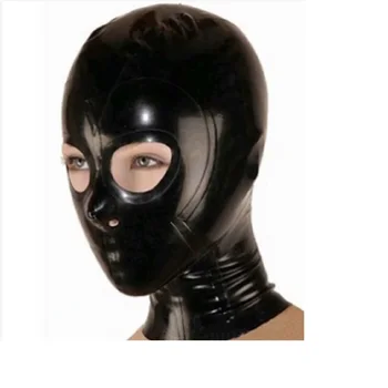 Latex kostýmy, odsávače masky w čierna na zips