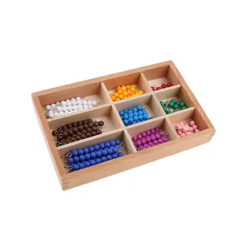 Montessori Materiál Vzdelávacie Drevené Farebné Checker Rada Korálky Matematika Hračky