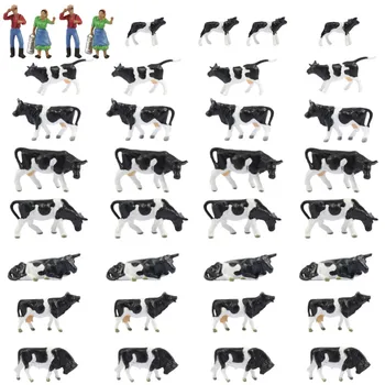 AN8704 36PCS 1:87 Dobre Maľoval hospodárskych Zvierat Kravy HO Meradle NOVÉ Scenérie Krajiny Layout