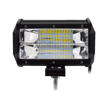 5 palcový 72W LED Panel LED Pracovné Svetlo Bar Hmlové Svetlo pre Jazdu Offroad terénne Loď, Auto, Traktor, nákladné auto 4x4 SUV ATV 12V 24V