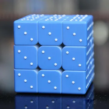 Slepý Braillovom Odtlačkov prstov Vzdelávania Puzzle Neo Magico Cubo 3x3x3 Vzdelávacích Hračiek, Darčekov pre Deti Dospelých