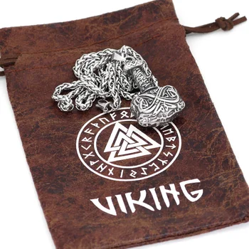 Viking 316L Nerezovej ocele Mjolnir Thor Kladivo Amulet Náhrdelník s Príveskom