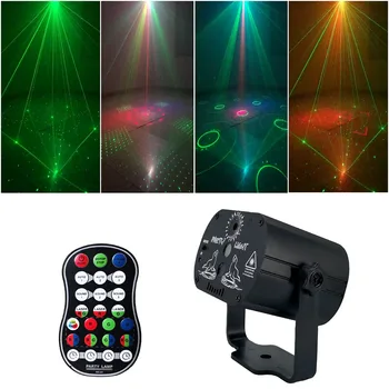 60 Vzor Mini Stage Svetlo Lasery LED Vzor Projekčné Lampa Pre Narodeniny, Svadby, Party Bar Ktv JA55