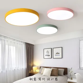 Nový moderný LED stropné svietidlo ultra-tenké obývacia izba lampa spálňa panel, povrchová montáž diaľkové ovládanie