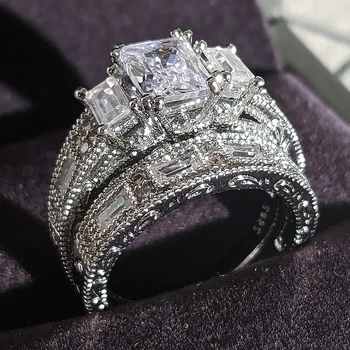 2021 nové luxusné kolo 925 sterling silver prsteň pre ženy lady výročie darček šperky hromadne predávať Čierny piatok R5833