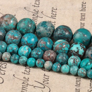 Prírodná Zelená Modrá Americký Turquoises Jaspers Kolo Kameň Korálky pre Šperky, Takže DIY Kúzlo Náramok Náhrdelník Príslušenstvo 15