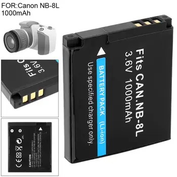 3.6 V 1000mAh Li-ion Nabíjateľná Batéria pre Kamery Canon PowerShot A3300 A3200 A3100 A3000 A2200 A1200 JE Kamera, Batéria