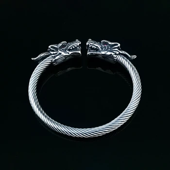 Z nehrdzavejúcej ocele vlk náramok šperky, módne doplnky, Viking náramok mužov náramok putá náramok náramok žena