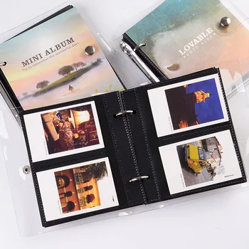 100 Vrecká Instax Mini Album Fotografií Držiteľ Transparentné Kniha Štýl Album pre 3-Palcový Mini Fuji Filmu Instax & Názov Karty 7 8 25 50.