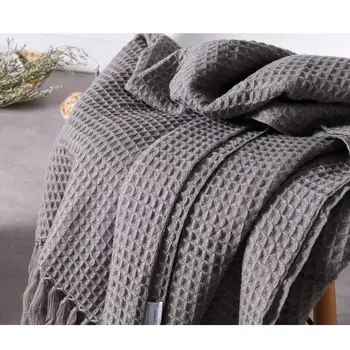 56 pevný pletený Stebėtų koberčeky deka s Strapec nordic moderné Mäkká deka na posteľ Stoličky, pohovka, gauč domov nap deka šedá