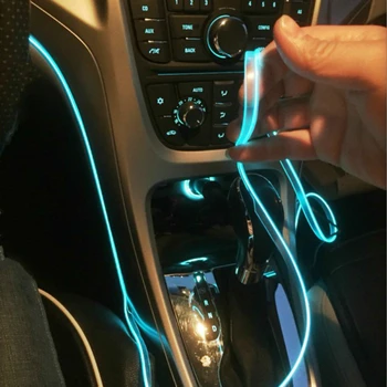 Interiéru vozidla Lampa Neon Pásy led El Studené Svetlo nálepka Pre Honda Civic Dohodou Fit Crv Hrv Jazz Mesto CR-Z Prvku Pohľad MDX S20