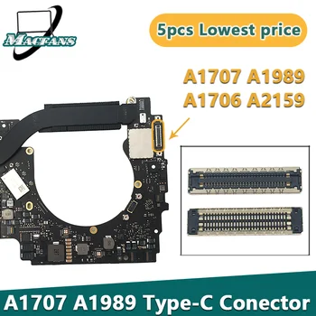 Nové A1707 Typu C Konektor Opravy pre Macbook Pro/Vzduch Retina A2141 A2251 A2179 A1932 A1989 A1990 A1706 DC Jack Konektor Na Mesiac