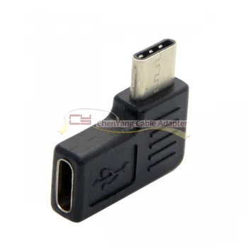2017 NOVÝ Pravý Uhol USB 3.1 Typ-C šikmého Adaptér USB typu c Mužov a Žien Konektor pre adaptér USB-C USB3.1