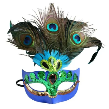 Benátske Masky Maškaráda, Karneval, Ples Zamaskovať Páva Pierko Masky Na Halloween Nový Dizajn Deti Hračky Darček