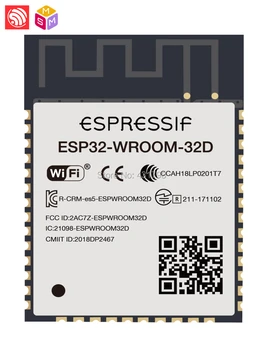 ESP32-WROOM-32D AIOT Espressif SoC ESP32 WiFi, Bluetooth modul ESP32D0WD Senzorových Sietí Reči kódovania Audio stream MP3 dekódovanie