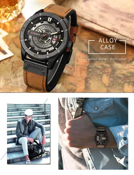 Relogio Masculino Hodinky CURREN Mužov Nepremokavé Kalendár Športových Vojenské Muž Hodiny Top Značky Luxusných 3D Dial Muž Náramkové hodinky 8301