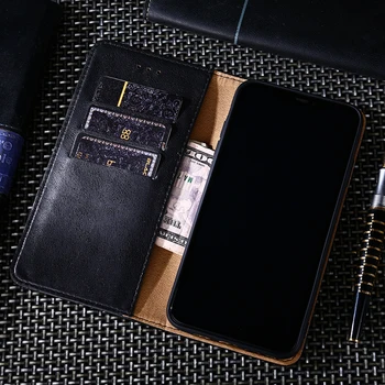 Luxusné Flip puzdro Pre HUAWEI Y5 2019 ČESŤ 8S prípade VISA karty Peňaženky kožený Retro Y6 Y9 2018 Huawei P10 P20 P30 Coque Držiteľ