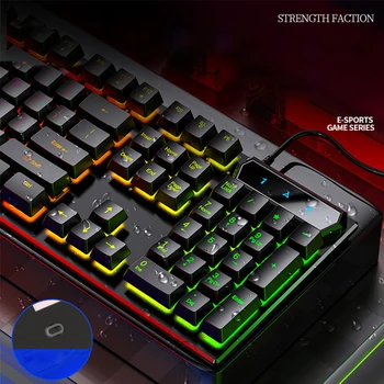 2020 Káblové Klávesnice Herné Klávesnice RGB Mix Podsvietený 104 Anti-tieňov Modrá Červená Prepnúť Na Hru Notebook PC ruskej NÁS