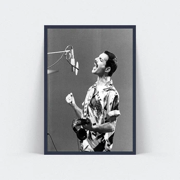 Obraz na Plátne Vytlačený Maľovanie Queen Freddie Mercury Wall Art Plagát na Obývacia Izba Dekor Č Rám