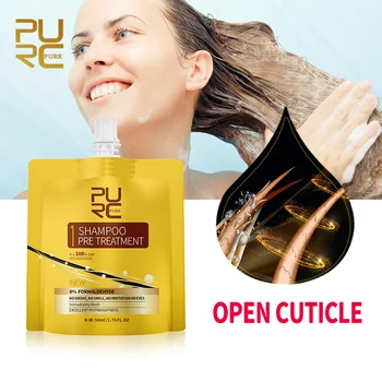 PURC Čistiace Šampón starostlivosť o vlasy opravy a narovnať poškodiť vlasy hlboko jasné vlasy Šampón na Čistenie
