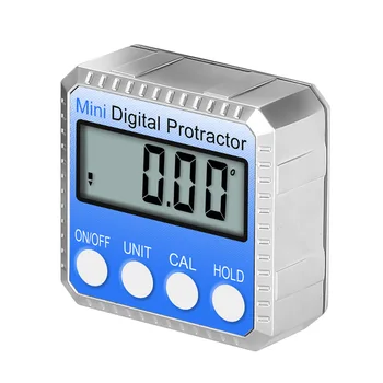 Digitálny Inclinometer Merača Úrovne 360-Stupňový Vysoko Presné Manometrom Detektor Declinometer Uhol Box