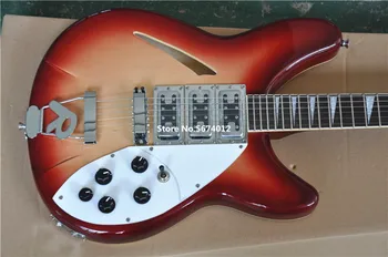 Vysoká kvalita 360 elektrická gitara 6 reťazcové elektrické gitary cherry red môže byť prispôsobený podľa požiadavky