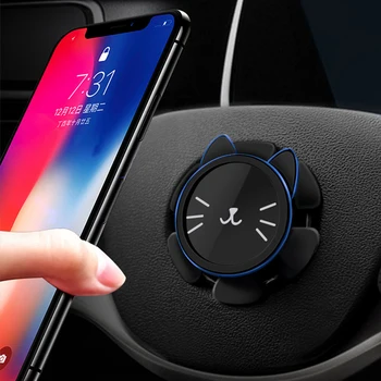 Auto Volant Mobilný Telefón Majiteľa Magnetické Telefón Držiak o 360 Stupňov Otáčanie Držiak GPS Navigácie Držiak pre iPhone X