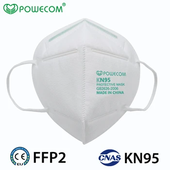 30Pcs Powecom KN95 Masky Respirátor 95% Filtrácia Bezpečnostné Ochranné Úst Tvár Masku Priedušná Prachotesný Úst Utlmiť Kryt