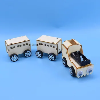DIY Model Kit Car Elektrický Vlak Drevené 3D Model STONKY, Základy Vzdelávania, Vedy, Hračky pre Deti, Detský Najlepšími Priateľmi Zostaviť Hračky