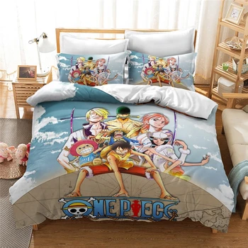Juvenilná Opice D. Luff 3d Vytlačené posteľná bielizeň Nastaviť Anime JEDEN KUS Odyssey Obliečky Kryt Nastaví Vlastné/King/Europe/USA King Size Queen