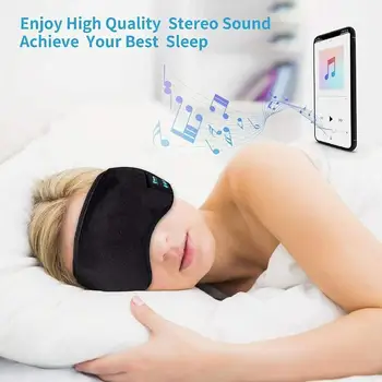 Bezdrôtový Bluetooth Spánku Slúchadlá So Zaviazanými Očami Prenosné Cestovné Hudobné Slúchadlá Spolu S Očná Maska Je Vhodné, Aby Sa Vykonáva