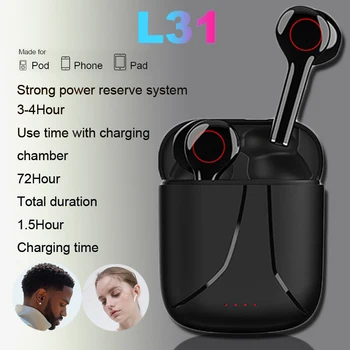 L31 TWS Bluetooth slúchadlo hudobných Slúchadiel business headset športové slúchadlá vhodné bezdrôtové Slúchadlá Pre xiao huawei iphone