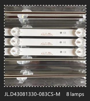 Nové Podsvietenie LED Pásy 8Lamps JL.D43081330-083CS-M E469119 Pre LC430DUY-SHA1/F43D7000K T43D16SF-01B SAMPO EM-43AT17D 43L1600