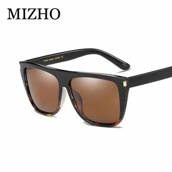 MIZHO Black Drahokamu Plastové Polarizované slnečné Okuliare Ženy Námestie Letné Módne Značky, Dizajn, Trendy BigFemale Slnečné Okuliare