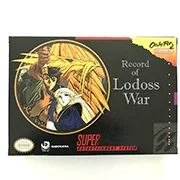 Record of Lodoss War s box pre snes hra kazety anglický preklad