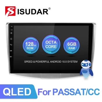 ISUDAR V72 QLED Android 10 autorádio Pre VW/Volkswagen/Passat B6 B7 Auto Multimediálne RAM 6GB CANBUS 4G Fotoaparátu DSP GPS DVR č 2din