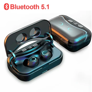 G08 tws Bezdrôtové Slúchadlá Bluetooth 5.1 Touch Ovládania Slúchadlá Herné Headset Vodotesné Slúchadlá S LED Displejom Plnenie Box
