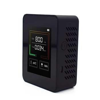 K03 CO2 Detektor Domácnosti Kvality Ovzdušia Detektor Multifunkčné C02 Teplota Vlhkosť Tester LCD Displej s Podsvietením