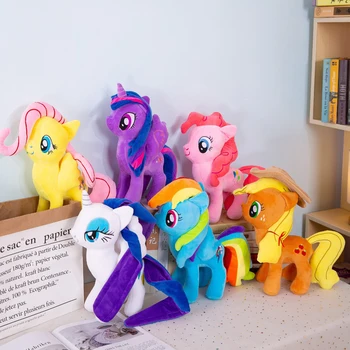Little PONY Plyšové 30 cm Plyšové Hračky Pony pre dieťa MLPony Chlpaté Bábiky Jednorožec Pegasus Brony