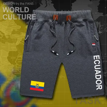 Ekvádor Ekvádorskej mens šortky pláži muž mužov board šortky vlajka cvičenie vrecká na zips, potu kulturistike 2017 bavlny značky ECU