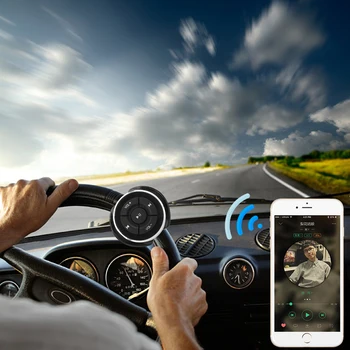 Pre IOS aj Android Tablet na Motocykel, Bicykel, Bluetooth Hlasitosť Médií Tlačidlo Auto Volantu, Bezdrôtové Diaľkové Ovládanie