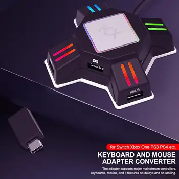 Gamepad Radič Converter Pre PS4 Pre Prepnutie/Xbox/PS3/4 Klávesnice, Myši Adaptér Hra Rukoväť S Prispôsobené Tlačidlo
