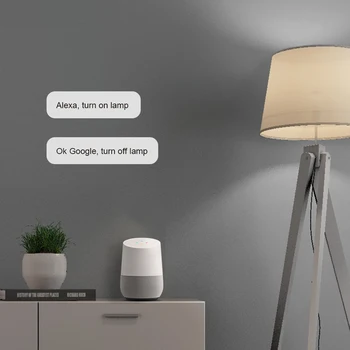 BROADLINK con LB1 Wi-Fi Smart Žiarovky 4pcs Stlmiť Svetlo pre SMART HOME HLASOVÉ OVLÁDANIE funguje Alexa a Asistent Google