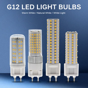 G12 LED Žiarovka Svetla AC85-265V 10W 1000LM 15W 1500LM Vysoký Jas SMD2835 LED Kukurica Žiarovky Lampy.
