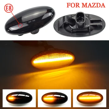 2 Kusy LED Dynamický Zase Signál Bočné Obrysové Svetlo Sekvenčné Blinker Svetlo Na Mazda 2 Pre Mazda 3 5 6 BT-50 MPV