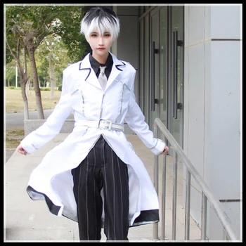 Nový Príchod Anime Tokio Vlkolak : re Cosplay Kostým Sasaki Haise Uniformy Kaneki Ken Vyhovuje Kabát + Tričko + Kravatu + Nohavice + Pásu