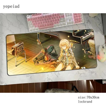 Vaše Leží v apríli podložka pod myš 900x400x3mm gaming mousepad anime 3d office notbook stôl mat Módne padmouse hry pc gamer rohože