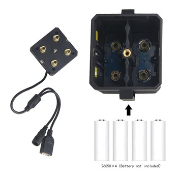 16.8 V Nepremokavé DIY 4x26650 Batérie Prípade obal DC USB Power pre Bike LED auto štart núdzové Svetlo na Bicykel cyklistické príslušenstvo
